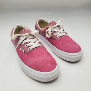 Vans Low Top Pink Suede Leather & Canvas Sneaker